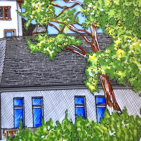 Rare Vintage Decorative Plate with German Scenery 1987 Porcelain - Picture 7 of 12